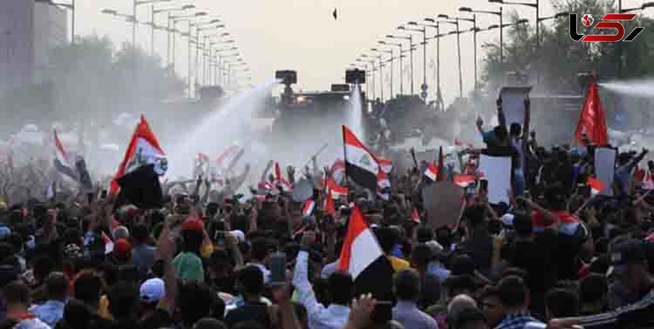 تجمع گسترده معترضان عراقی در میدان التحریر