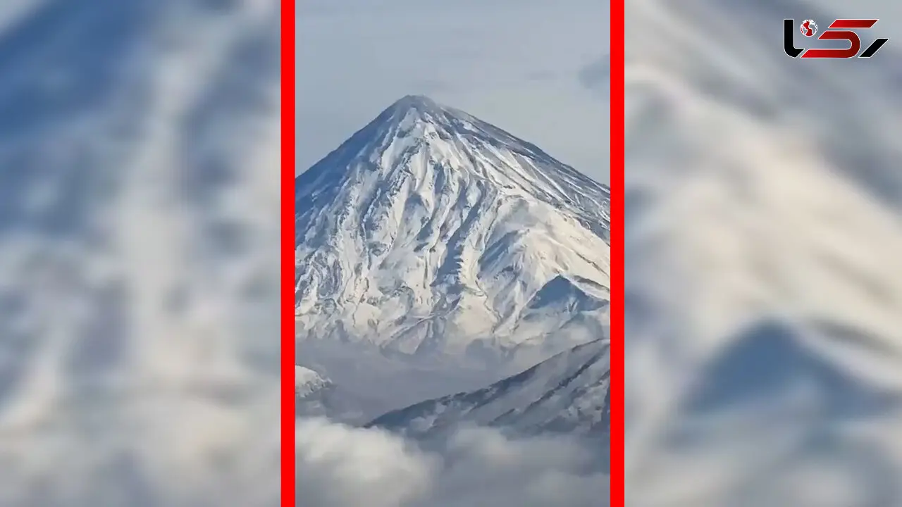 فیلم بازگشت برف به دماوند پس از پاییز کم بارش