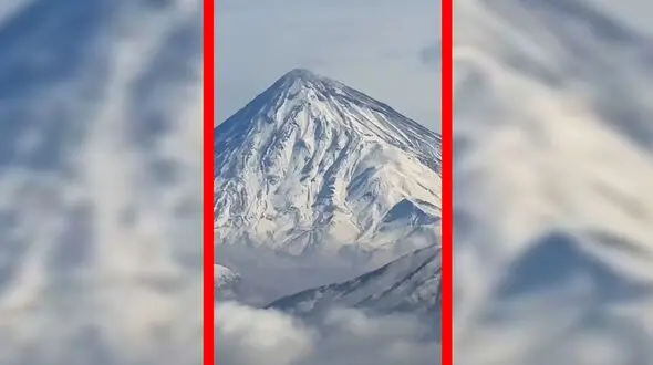 فیلم بازگشت برف به دماوند پس از پاییز کم بارش