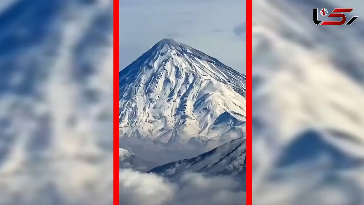 فیلم بازگشت برف به دماوند پس از پاییز کم بارش