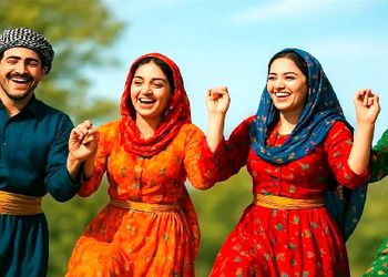 آواز محلی؛ نعیمه نظام دوست غرق آهنگ کردی شد و تو رقص خواننده رو همراهی میکنه