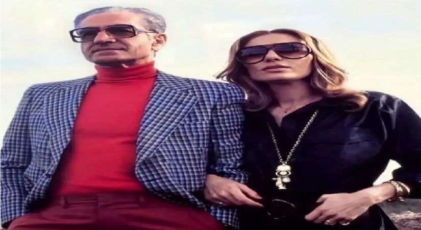 سفر به ایام قدیم؛ موتور و ترک سواری فرح در کنار محمدرضا پهلوی در خیابان تهران