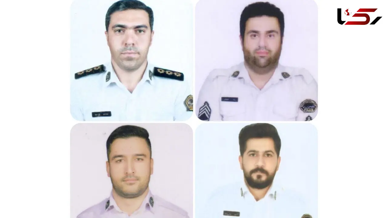 اولین عکس از شهدای حمله تروریستی پلیس راه خاش