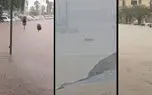 بندرعباس با آبگرفتگی و روان آب گسترده مواجه شد/ سلحشور: هلال‌احمر هرمزگان در آماده‌باش صددرصدی است  + صوت