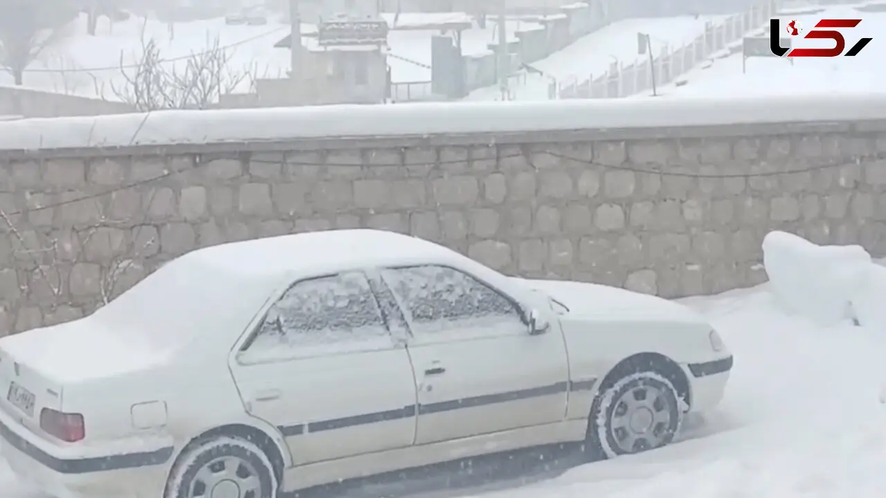 فیلم سپیدپوش شدن کوهرنگ پس از بارش برف
