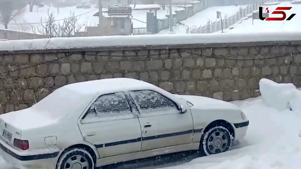 فیلم سپیدپوش شدن کوهرنگ پس از بارش برف