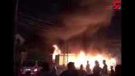 حمله دیشب افراد ناشناس به مقر کتائب حزب الله در بصره + فیلم 