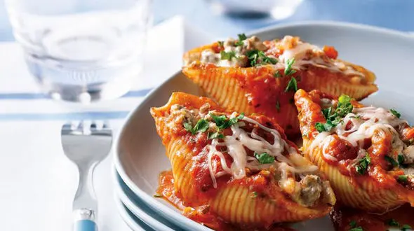 پاستا حلزونی پرسی خوشمزه ترین غذای فوری + دستور تهیه