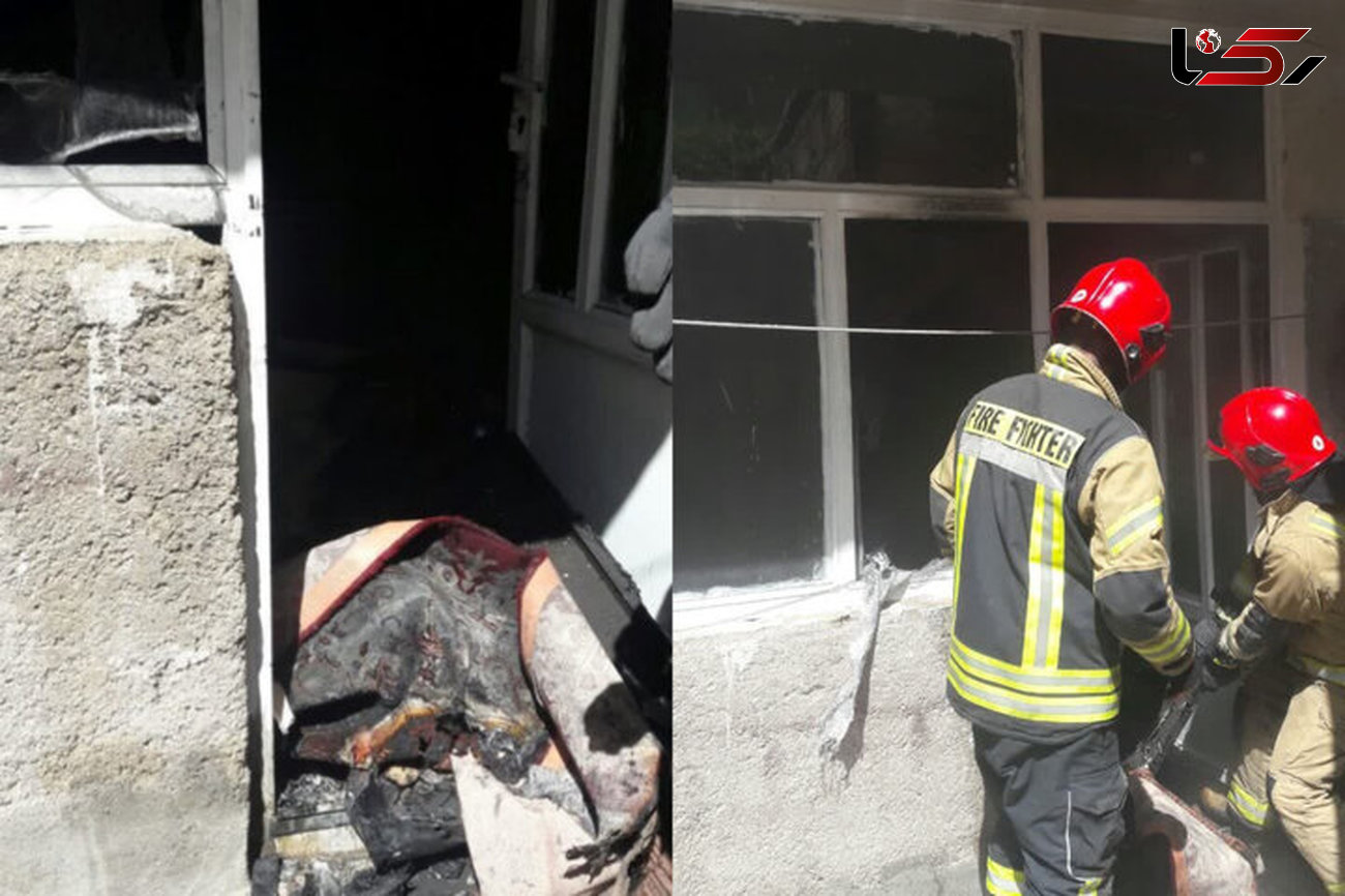 تلویزیون خانه ای را به آتش کشید / در باقرشهر رخ داد