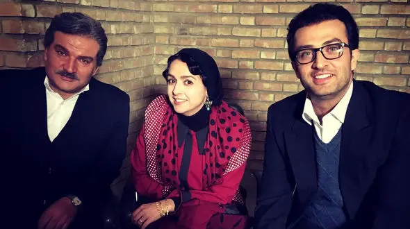 مهدی سلطانی در کنار ترانه علیدوستی و مصطفی زمانی در پشت صحنه شهرزاد 2 +عکس