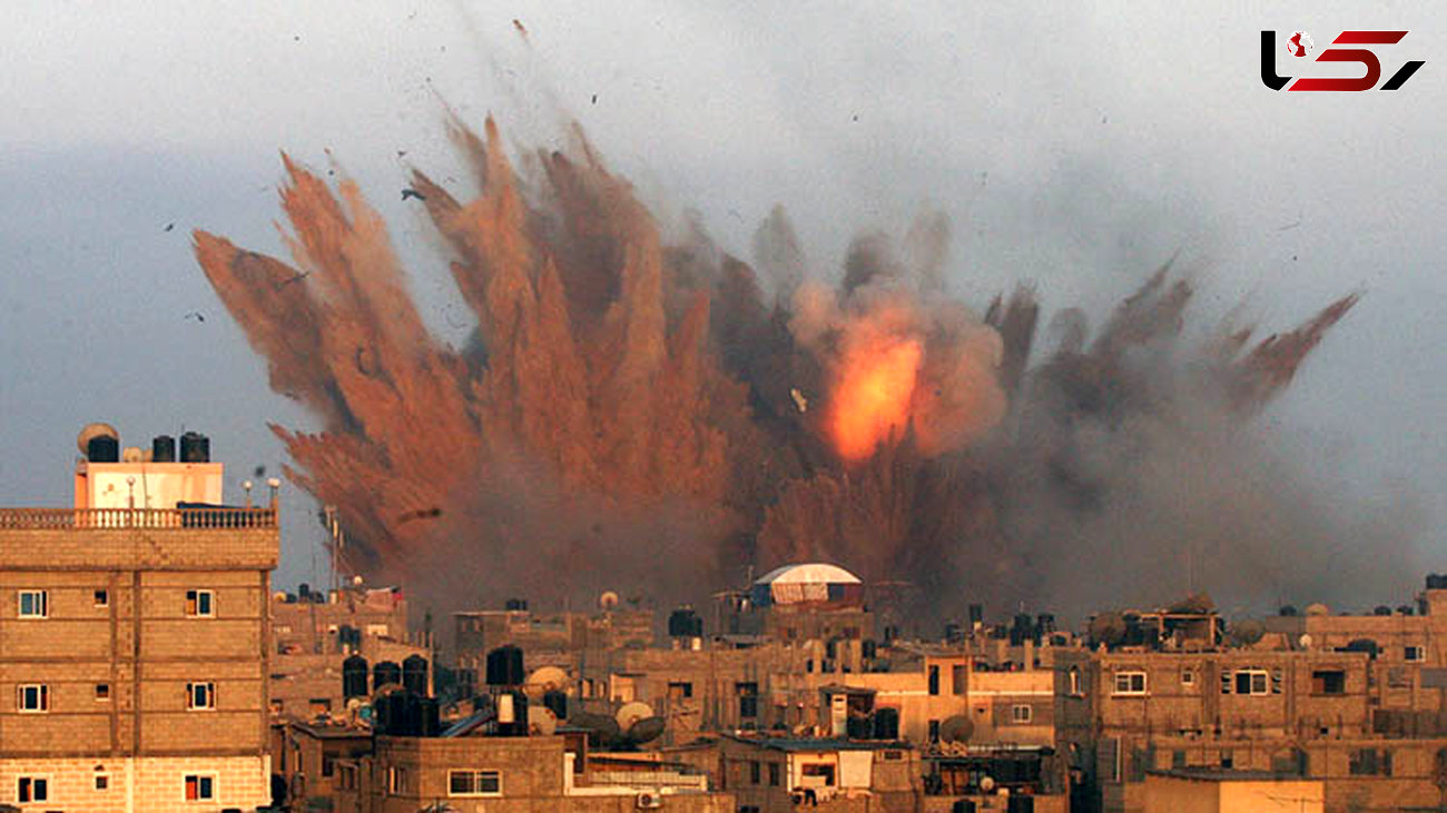 بمباران شدید شمال نوار غزه + فیلم 