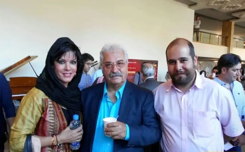 «فرزانه کابلی» در کنار همسرش «هادی مرزبان»