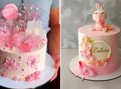 انتخاب بهترین کیک تولد صورتی دخترانه برای سورپرایز تولد / عکس