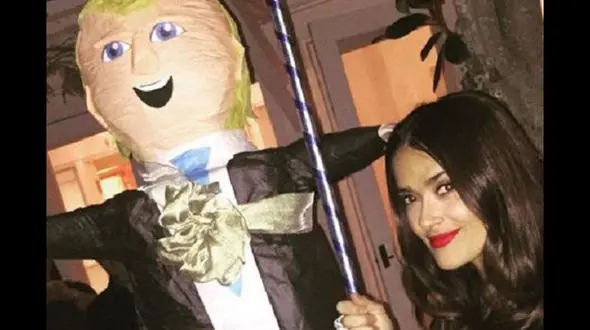 اعتراض بازیگر معروف زن به دیوار ترامپ