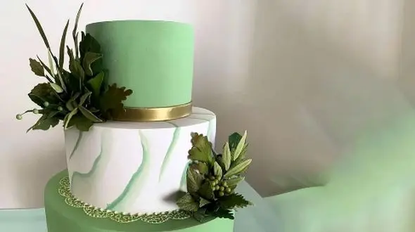 بهترین مدل‌ های کیک سفید سبز برای جشن تولد و مراسم