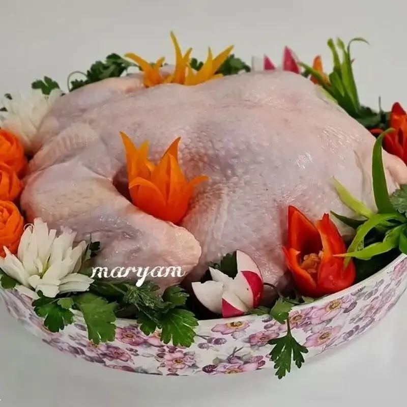 تزیین مرغ