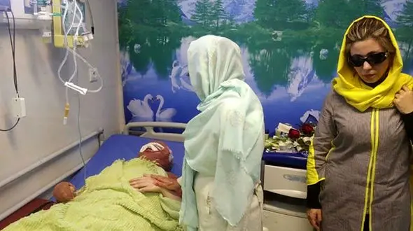 قربانیان اسید به دیدار معصومه جلیل‌پور رفتند + عکس
