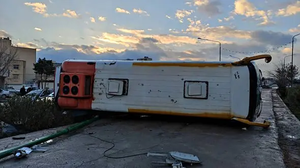 مصدومیت ۱۵ نفر در تصادف اتوبوس دزفول به اصفهان