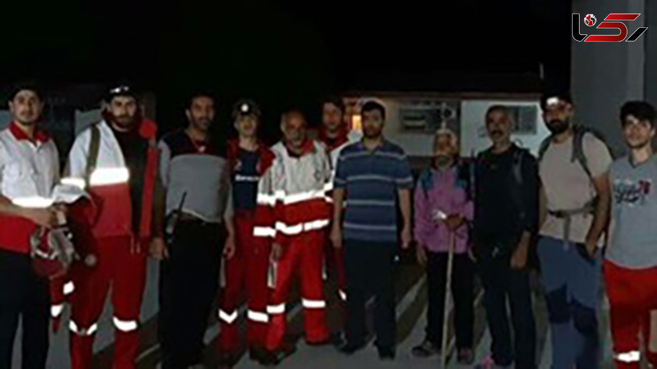 نجات کوهنوردان گمشده در ارتفاعات کردکوی