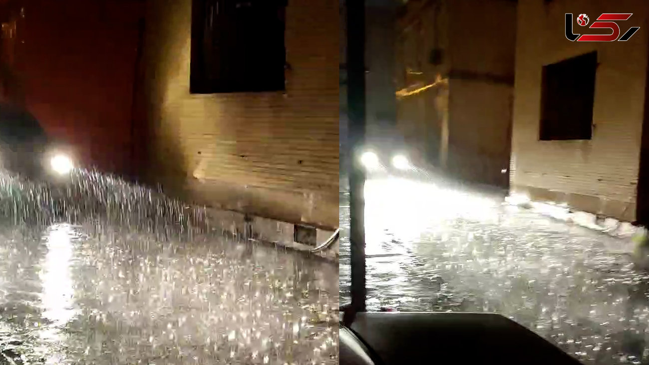 ببینید / بارش شدید باران در رودان  هرمزگان + فیلم