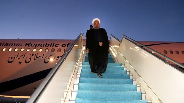 دکتر روحانی وارد آنکارا شد +فیلم 