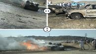حادثه رانندگی مرگبار در جنوب سیستان وبلوچستان /۲ نفر در شعله‌های آتش سوختند 