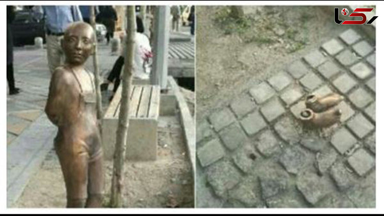شکایت انتظامی از دزدیده شدن مجسمه کودک