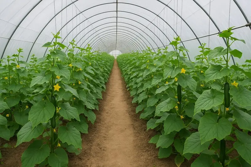 کاشت بذر خیار گلخانه در سرما