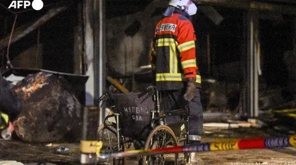 فیلم لحظه آتش سوزی بیمارستان کرونایی ها / 10 بیمار سوختند