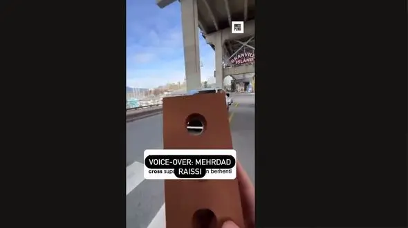 روش تهدیدآمیز رد شدن عابرین پیاده در کانادا + فیلم