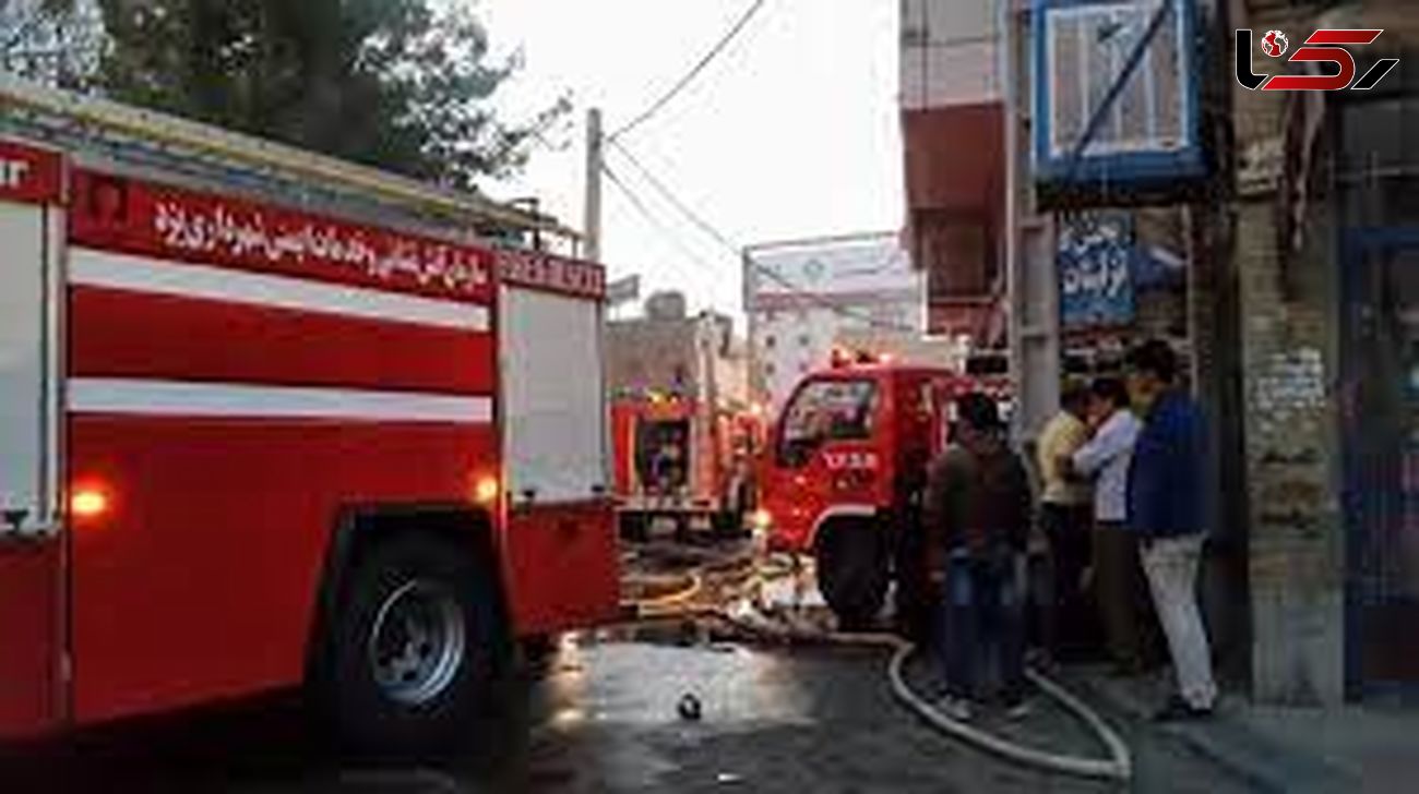 جزئیات آتش سوزی در بازار امام رضا در مشهد + عکس