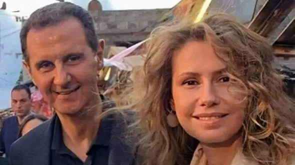 قدم ‌زنی بشار اسد به همراه همسرش اسما، دختر و 2 پسرش در شهر حلب پس از آزادسازی+عکس