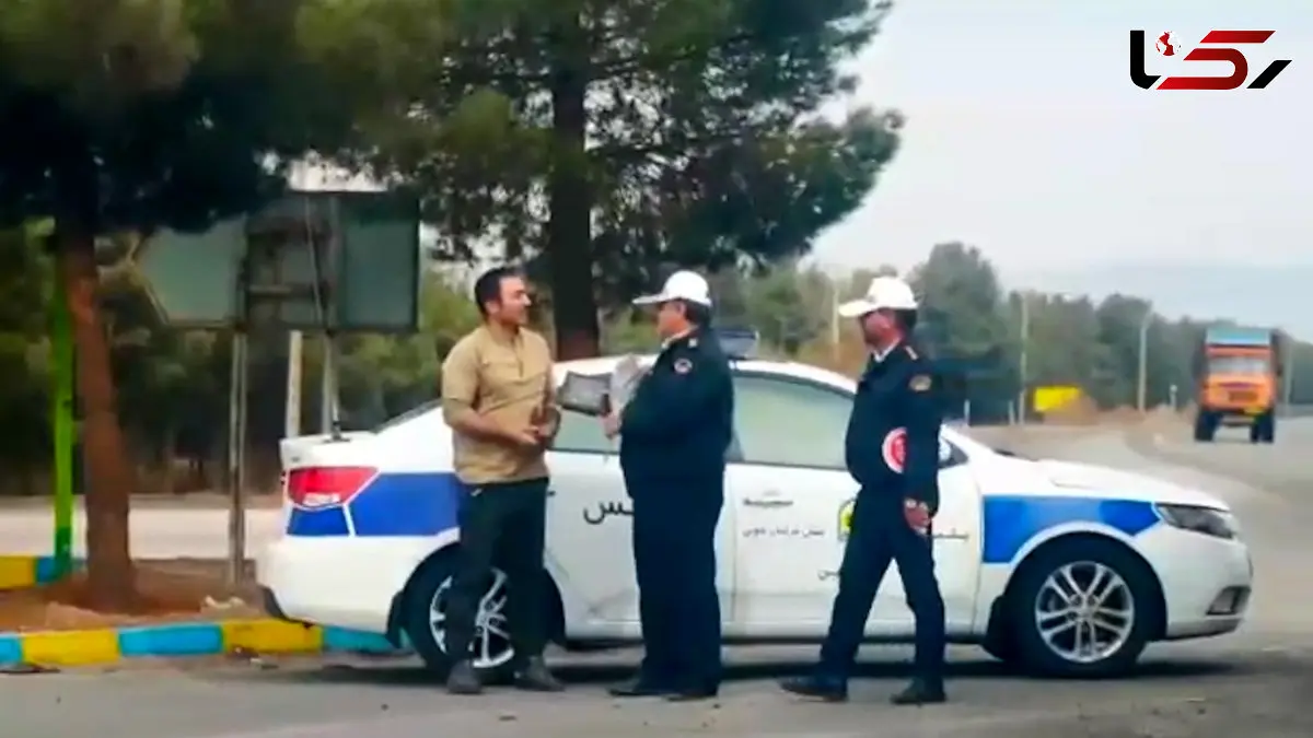 فیلم سوپرایز رانندگان کامیون های سنگین در جاده توسط ماموران پلیس راه