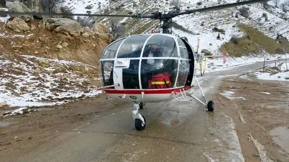 امداد هوایی به داد زن یاسوجی رسید