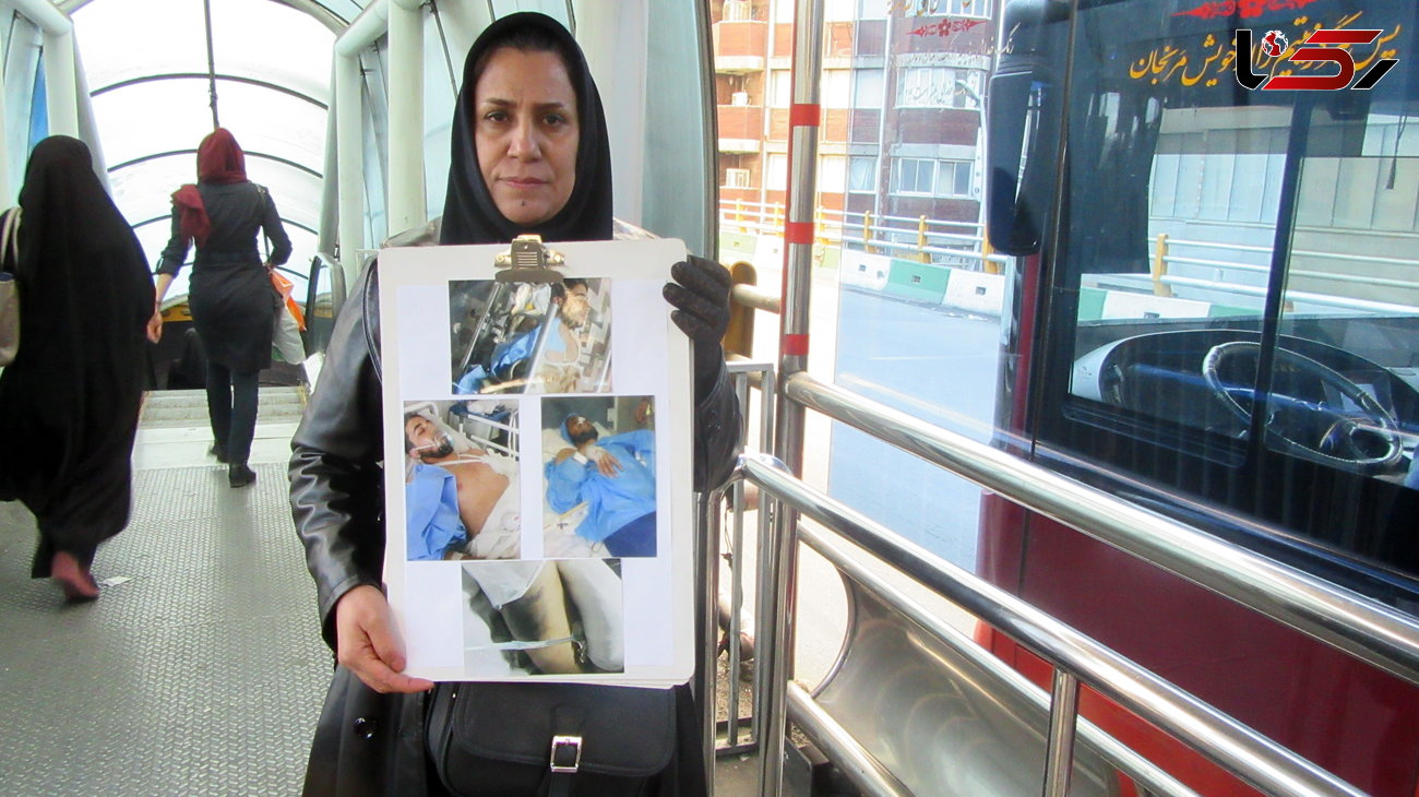  آقای شهردار صدای ما را هم بشنوید / اقدام اعتراض آمیز خانواده های آسیب دیدگان پل روشندلان تهران+ فیلم و عکس