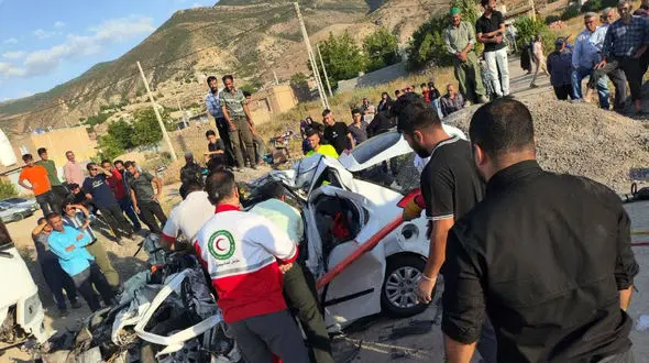 مرگ تلخ 3 نفر بر اثر تصادف اتوبوس با تیبا