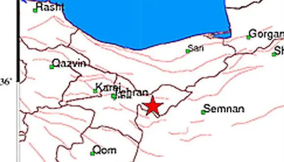 زلزله در دماوند تهران / لحظاتی پیش رخ داد + محل دقیق زلزله