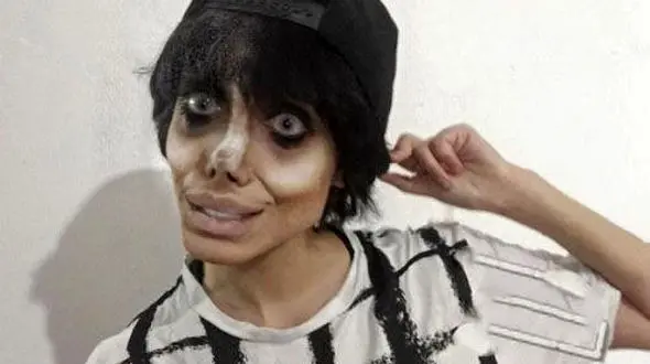 زشت ترین دختر ایرانی معروف به عروس مردگان در اینستاگرام+تصاویر