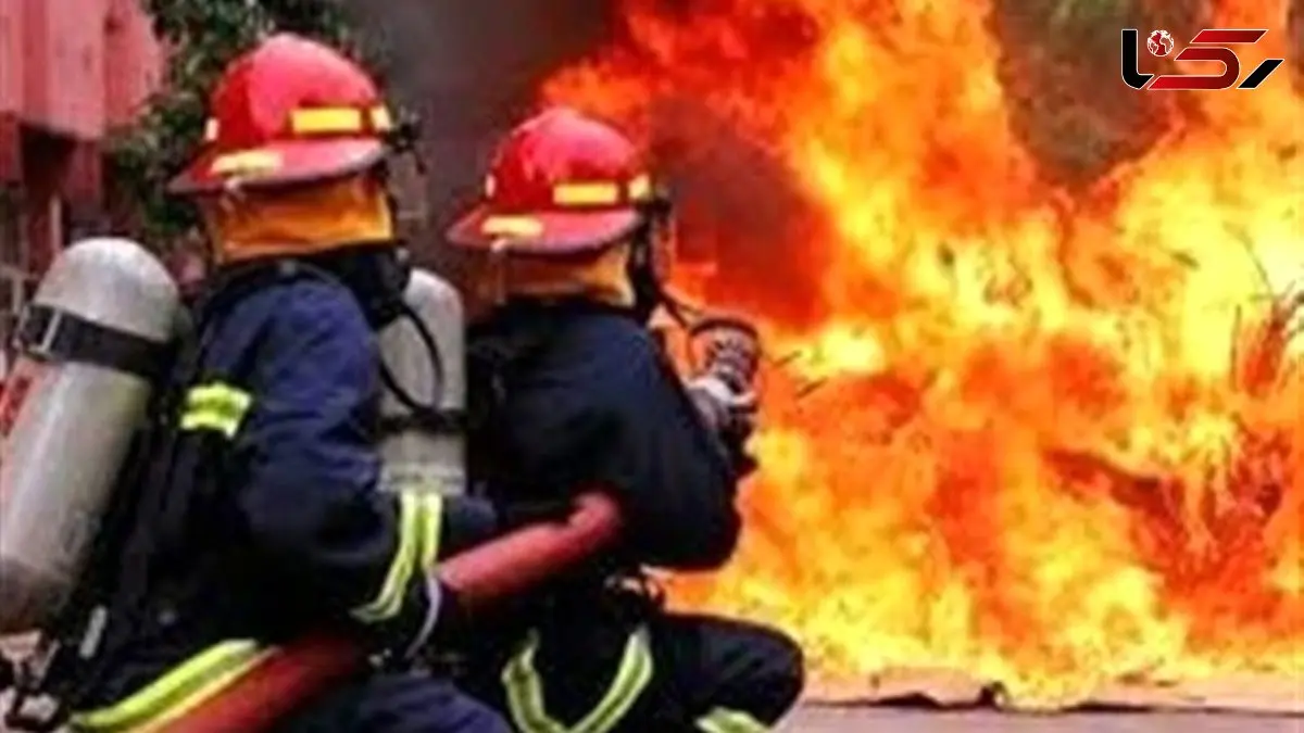 آتش سوزی گسترده در خیابان امام رضا (ع) مشهد + فیلم