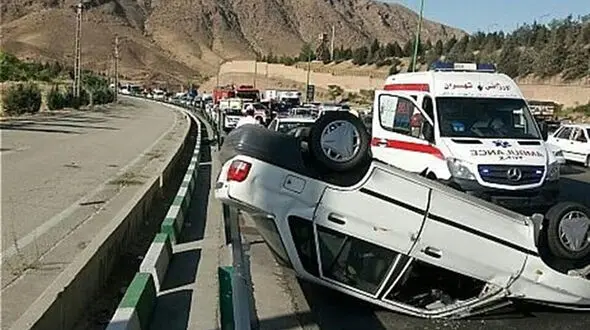  تصادف خونین پراید با پراید خراب در کنار بزرگراه+ عکس