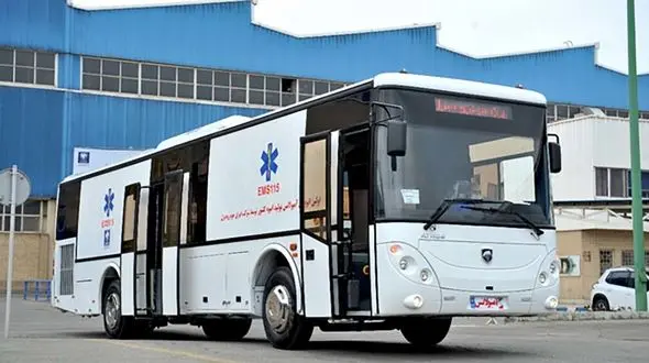 تولید انبوه اتوبوس آمبولانس ساخت داخل