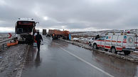 تصادف مرگبار اتوبوس مسافربری با کامیون در یزد + جزییات