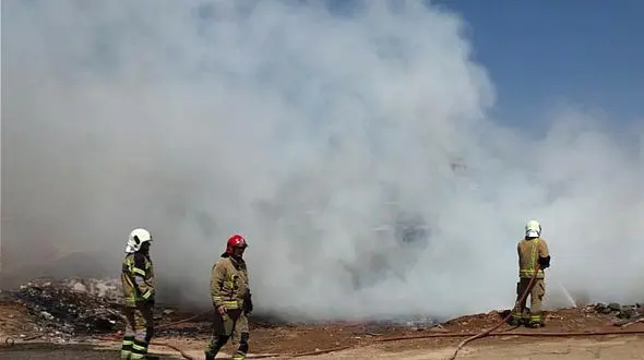 آتش سوزی در خلازیل + عکس 