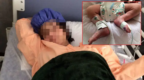 تولد نوزاد پسر در بیابان های اطراف تهران/ نوزاد یخ زده 9 ساعت لخت بود!+عکس 