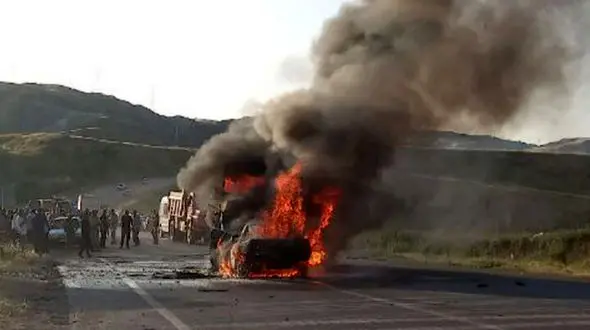 تصادف مرگبار در محور دره شهر-بدره ۴ کشته برجای گذاشت 