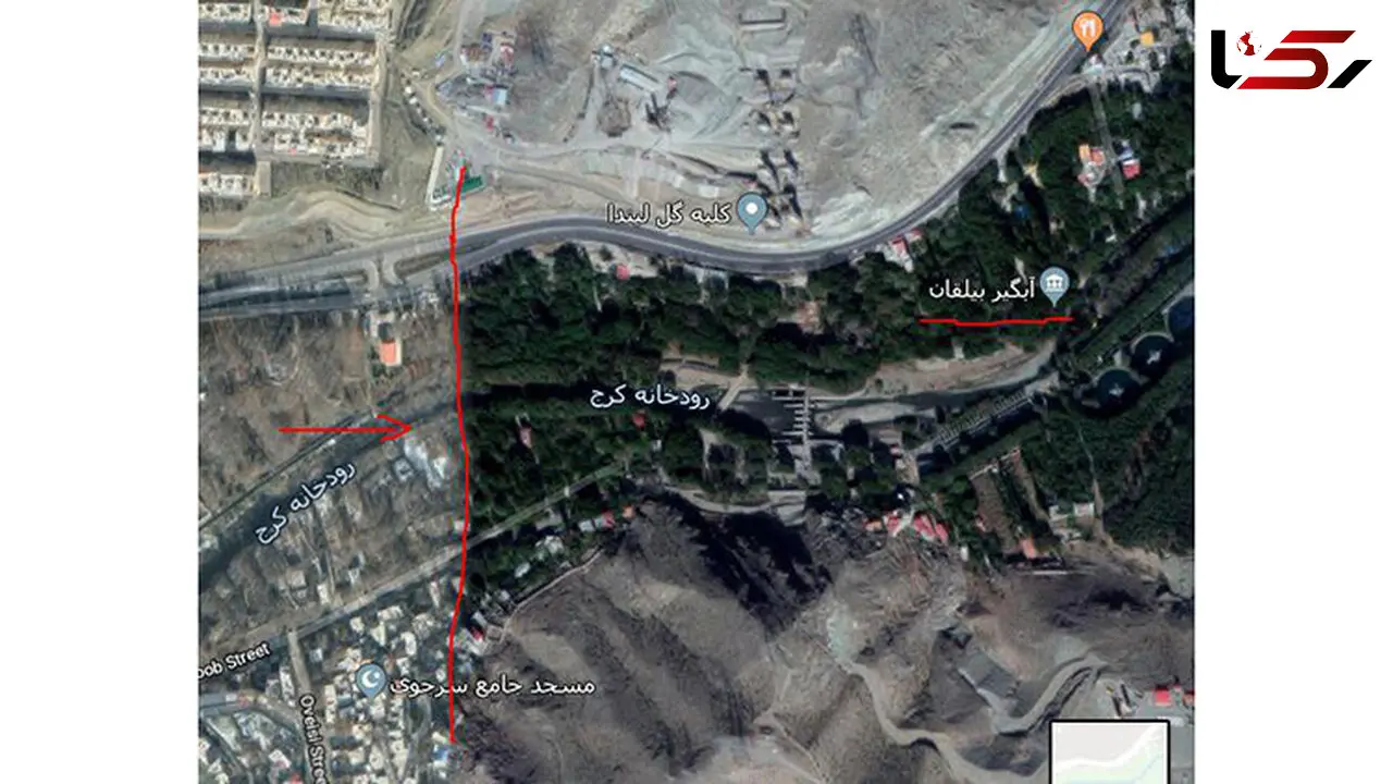 فاجعه در کمین رودخانه کرج! + عکس هوایی