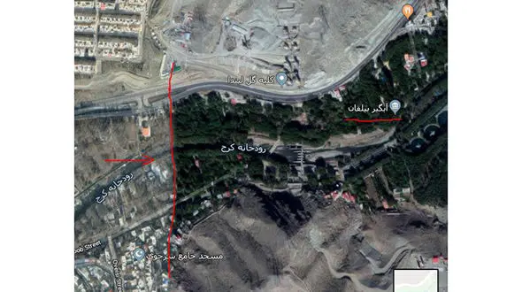 فاجعه در کمین رودخانه کرج! + عکس هوایی