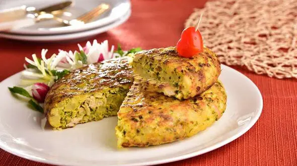 کوکوی مرغ پنیری غذای فوری و رژیمی+دستور پخت