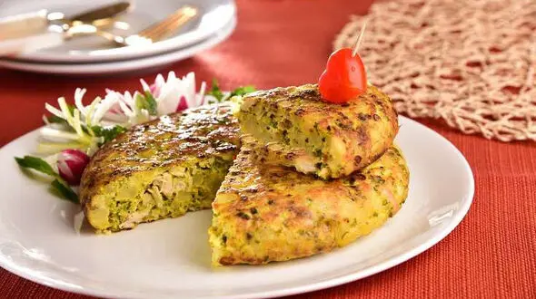 کوکوی مرغ پنیری غذای فوری و رژیمی+دستور پخت