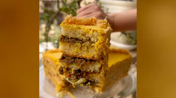 کیک کشک و بادمجان عصرونه مقوی و خفن | فیلم